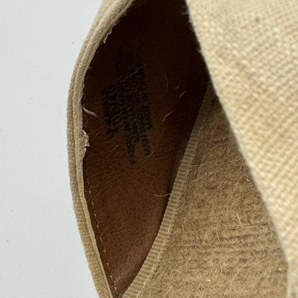 Lucky Brand Kavala Espadrille Jute Wedge Sandals Cream Bow Womens‎ Size 10 B
